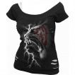 T-shirt débardeur (2en1) à tigre taché de sang et éclair