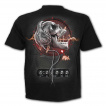 T-shirt enfant gothique  crane rock et casque squelette