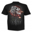 T-shirt enfant gothique à crane rock et casque squelette