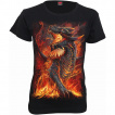 T-shirt femme à Dragon débordant de lave