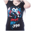 T-shirt femme  faucheuse mignonne I LOVE MY JOB - Cupcake Cult