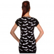 T-shirt femme goth-rock Banned  chauve-souris - Blanc