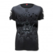 T-shirt femme gothique lacr  ronde de nuit des chauves-souris