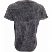 T-shirt femme gris délavé effet craquelé