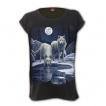 T-shirt femme  loups au bord de la rivire