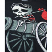 T-shirt femme à petit squelette sur un canon