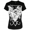T-shirt femme à rose et chat sphynx à 3 yeux - RESTYLE