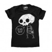 T-shirt femme  squelette petit garon 