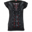 T-shirt femme à trompe-l'oeil tenue de déesse démoniaque