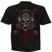 T-shirt gothique enfant à squelette PC GAMER
