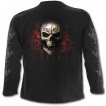 T-shirt gothique homme à manches longues avec la Mort à chaine de combat