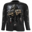 T-shirt gothique homme à manches longues avec la Mort à chaine de combat