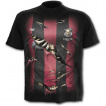 T-shirt gothique noir pour enfant style maillot de football quipe de la grande faucheuse