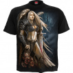 T-shirt homme à Ange guerrière style viking