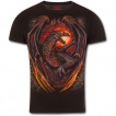T-shirt homme avec dragon flamboyant (coupe moderne)