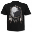 T-shirt homme avec loups et attrape rve inspiration Yin et Yang