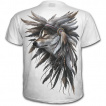 T-shirt homme avec squelette indien esprit du loup - blanc