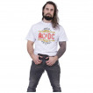 T-shirt homme blanc vintage AC/DC - HIGH VOLTAGE (licence officielle)