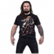 T-shirt homme  chien bulldog sur sa moto