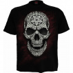 T-shirt homme  crne couvert de runes phosphorescentes