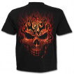 T-shirt homme gothique rock à crane explosif