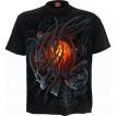 T-shirt homme à crane flamboyant STEAMPUNK SKULL