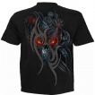 T-shirt homme à crane flamboyant STEAMPUNK SKULL