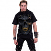 T-shirt homme crane punk tatou  crte de balles