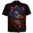 T-shirt homme cyber gothique  crane et serpents pythons