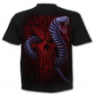 T-shirt homme cyber gothique  crane et serpents pythons