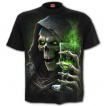 T-shirt homme gothique avec La Mort buvant son verre d'Absinthe