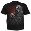 T-shirt homme gothique avec La Mort regardant un crane