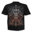 T-shirt homme gothique à bataille épique entre 2 mondes