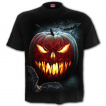 T-shirt homme gothique  citrouille de la Mort et chauves-souris