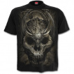 T-shirt homme gothique à crane et dragon menaçant