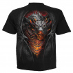 T-shirt homme gothique  Dragon dbordant de lave