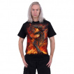 T-shirt homme gothique  Dragon dbordant de lave