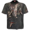 T-shirt homme gothique en trompe l'oeil