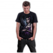 T-shirt homme gothique  femme calavera et corbeau