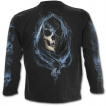 T-shirt homme gothique à manches longues avec La mort entourée d'âmes