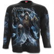 T-shirt homme gothique à manches longues avec La mort entourée d'âmes