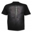 T-shirt homme gothique à torse de gorille décharné tatoué tribal
