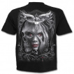 T-shirt homme gothique à visage, cranes et ange de la mort fusionnés