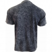 T-shirt homme gris délavé à crane avec coulures d'acide