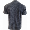 T-shirt homme gris délavé effet craquelé à tête de mort et pentacle