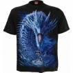 T-shirt homme à guerrière combattant un Dragon de Glace
