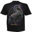 T-shirt homme à Licorne celtique noire et bouclier