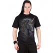 T-shirt homme à Licorne celtique noire et bouclier