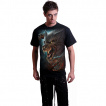 T-shirt homme  loup garou froce hurlant  la lune