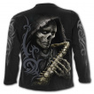 T-Shirt homme manches longues avec La Mort au saxophone
